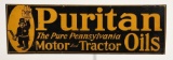 Puritan Motor And Tractor Oils Sign