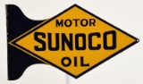 Sunoco Motor Oil Diecut Flange Sign
