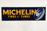 Wood Framed Michelin Tires & Tubes Sign