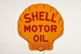 Shell Motor Oil Curb Sign