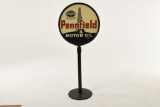 Pennfield Motor Oil Curb Sign