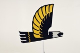 Die Cut Right-Facing Richfield Eagle Gasoline Sign