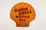 Golden Shell Motor Oil Sign