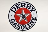 Derby Gasoline Sign W/Ring