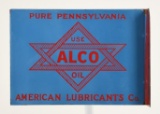 Use Alco Oil American Lubricants Flange Sign