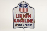 Union Oil Gasoline Curb Sign