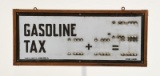 Early Gasoline Tax Price Sign