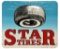 Rare Star Tires Embossed Sign