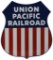 Rare Union Pacific Railroad Diecut Sign
