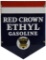 Standard Red Crown Ethyl Gasoline Hanging Sign