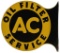 AC Oil Filter Service Flange Sign