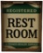 Texaco Registered Rest Room Sign In Crate