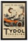 Tydol Gasoline Tales Of The Road Framed Cardboard Sign