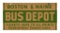 Boston & Maine Bus Depot Hanging Sign