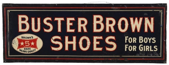 Buster Brown Shoes Horizontal Sign