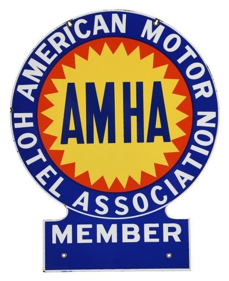 American Motor Association Hotel Member Hanging Sign