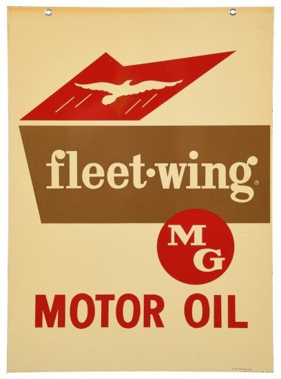 Fleet Wing Motor Oil Hanging Sign