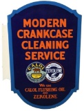 Calol Zerolene Modern Crank Case Service Flange Sign