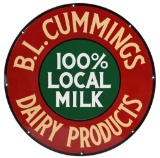 B.L. Cummings Dairy Products Sign