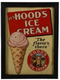 Hood's Ice Cream Framed Sign