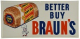 Braun's Town Talk Bread Horizontal Sign