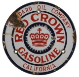 Rare Red Crown Gasoline Sign