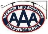Tidewater Auto Association AAA Hanging Sign With Bracket