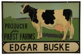 Producer For Pabst Farm Edgar Buske Hanging Sign