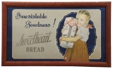 Sweetheart Bread Framed Cardboard Sign