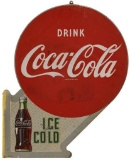 Drink Coca Cola Ice Cold Flange Sign