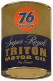 Union 76 Super-Royal Triton Motor Oil Quart Can Sign