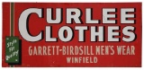 Large Curlee Clothes Horizontal Sign