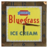 Blue Grass Ice Cream Lighted Clock
