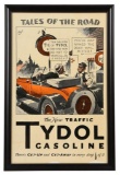 Tydol Gasoline Tales Of The Road Framed Cardboard Sign