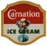 Carnation Ice Cream Hanging Sign