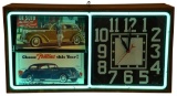 Action Ad Neon Advertising Automobile Clock
