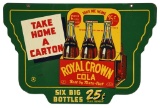 Royal Crown Cola 6 Pack Hanging Sign