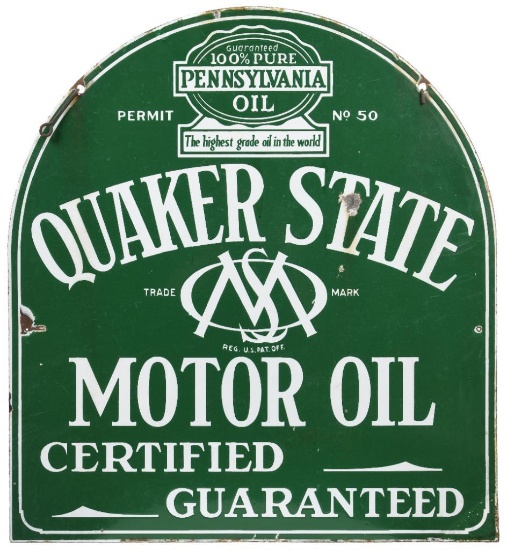 Early Quaker State Tomb Stone Sign