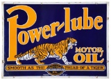 Power-lube Motor Oil Sign