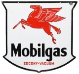 Rare Mobilgas West Coast Shield Sign