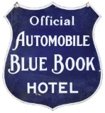 Official Automobile Blue Book Hotel Sign