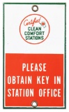 Associated Clean Comfort Stations Sign