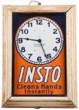 Insto Cleans Hands Instantly Clock