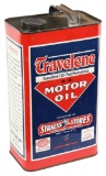 Strauss Stores Travelene H.D. Motor Oil 5 Quart Oil Can