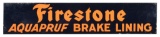 Firestone Aquapruf Brake Lining Sign