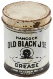Early John Hancock Old Black Joe Grease Can