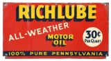 Richfield Richlube Motor Oil Sign