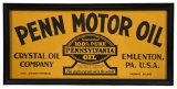 Crystal Oil Penn Motor Oil Sign