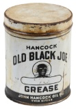 Early John Hancock Old Black Joe Grease Can