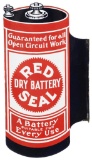 Red Seal Dry Battery Diecut Flange Sign